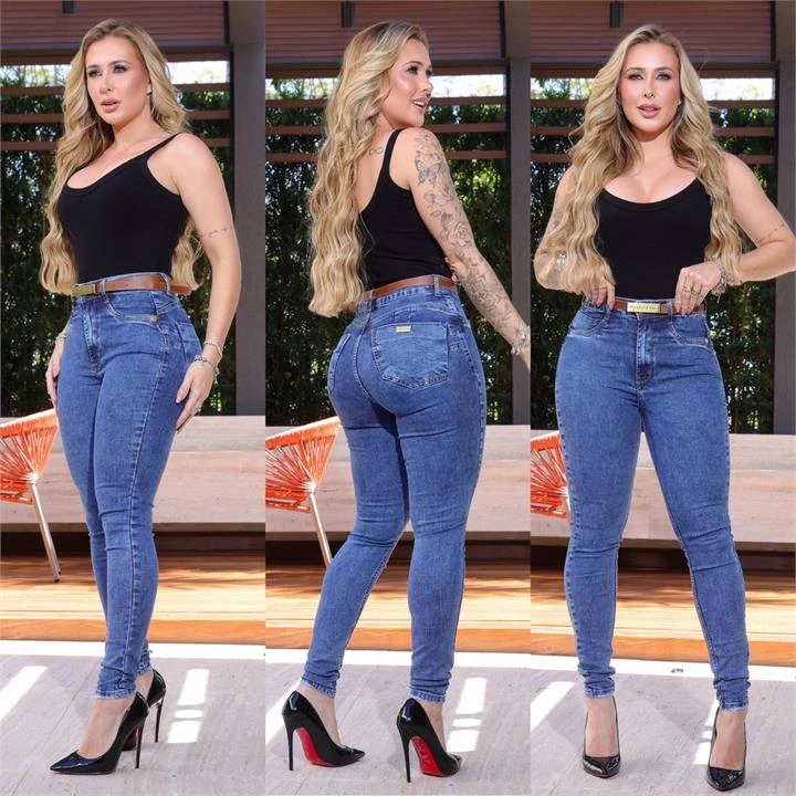 CALÇA SKINNY (COM CINTO)