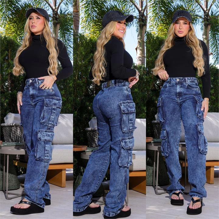 WIDE LEG CARGO (COM ELASTANO)