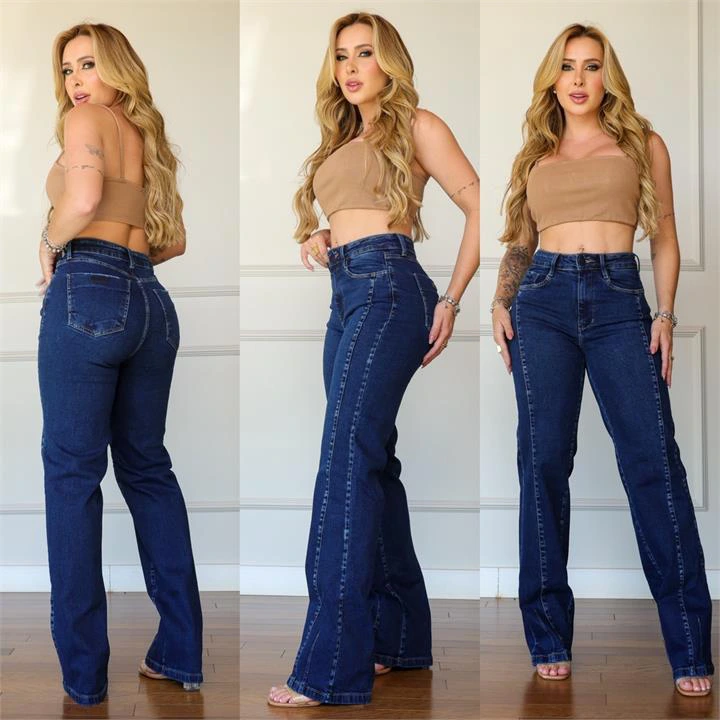 CALÇA WIDE LEG (COM ELASTANO)